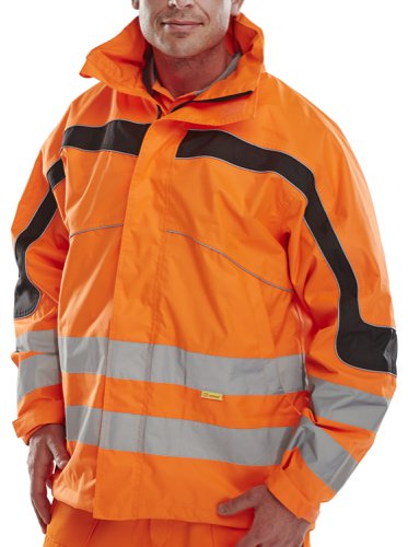 Beeswift Eton Breathable En471 Jacket Orange 4XL, 5XL, 6XL, M, XL, 2XL, 3XL