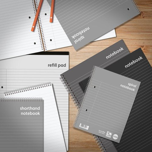 RHINO 200 x 127 Shorthand Notebook 260, 160 Pages 8mm Lined - Pack of 10