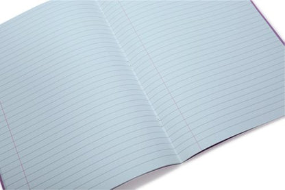 RHINO A4 Special Exercise Book 48 Page, Yellow with Tinted Blue Paper, F8M, S10 (Pack of 50)