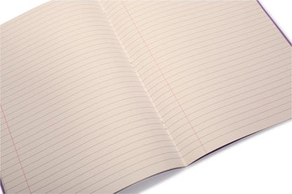 RHINO A4 Special Exercise Book 48 Page, Light Blue with Tinted Cream Paper, F12M (Pack of 10, S10 (Pack of 50)