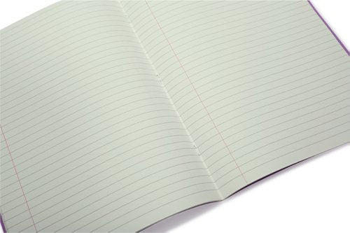 RHINO A4 Special Exercise Book 48 Page, Red with Tinted Blue, Green Paper, F8M (Pack of 10)
