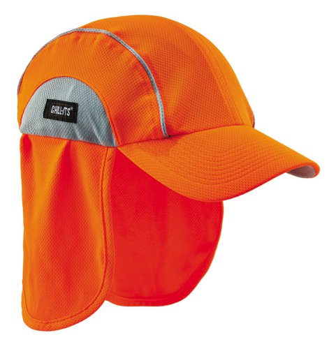 Ergodyne High Performance Hat With Shade Orange, Yellow
