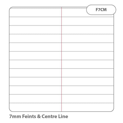 RHINO A6+ Vocabulary Exercise Book 48 Page, Light Blue, F7CM (Pack of 10, 100)
