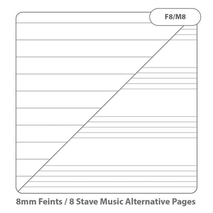 RHINO 8 x 6.5 Music Book 48 Page, Light Blue, F8/M8 (Pack of 100, 10)