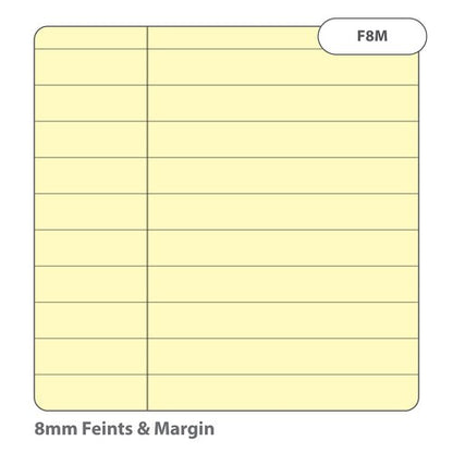RHINO A4 Special Refill Pad 50 Leaf, Blue, Green, Yellow Tinted Paper, F8M (Pack of 6)