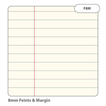 RHINO A4 Special Exercise Book 48 page, Red with Cream Tinted Paper, F8M (Pack of 10, 50)