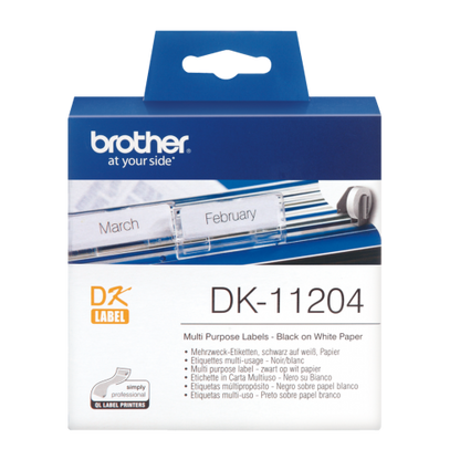 Brother DK11204 Multi Purpose Label Roll 17mmx52mm 400