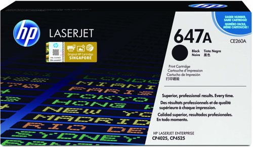HP CE260A (647A) Black Toner