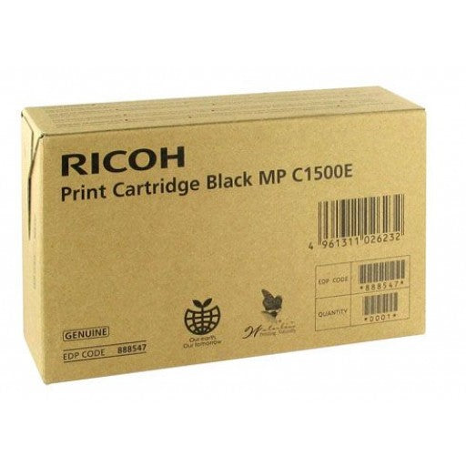 OEM Ricoh MPC1500 Black Toner Ctg 888547
