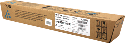 OEM Ricoh SPC820 Cyan Toner Ctg 820119 821061