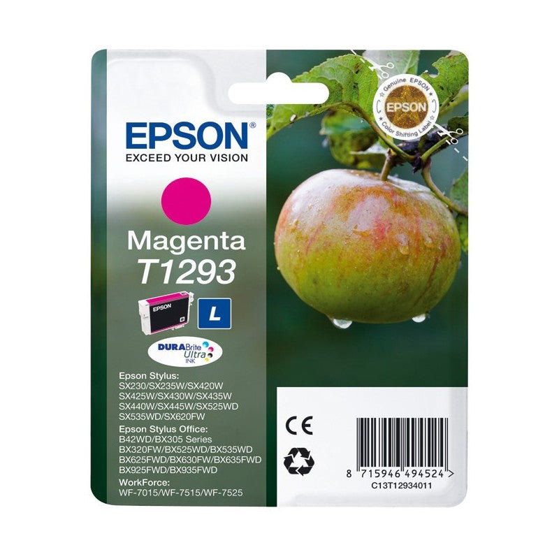 OEM Epson T1292 High Capacity Cyan Ink Cartridge C13T12924010 445 Pages