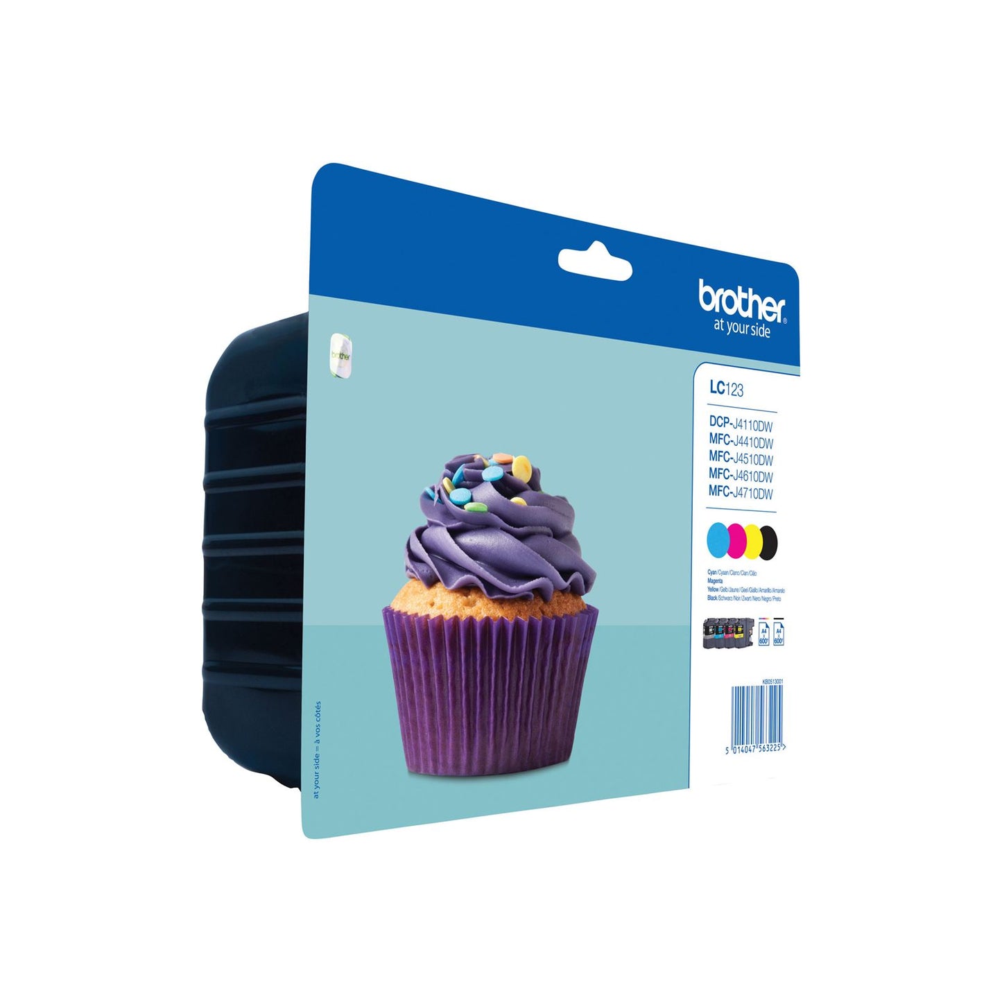 OEM Brother LC123RBWBP Ink Cartridge Multi Pack CMY 3x600 Pages