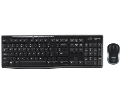 Logitech Wireless Combo MK270 Keyboard Mouse included USB Qwerty English Black