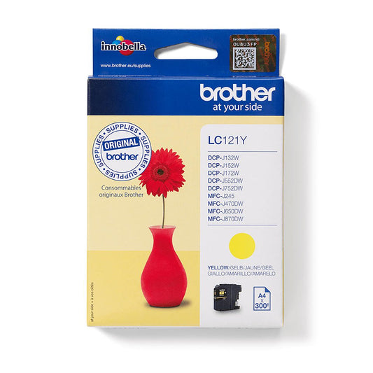 OEM Brother LC121VALBP Ink Cartridge Multi Pack BKCMY 4x300 Pages