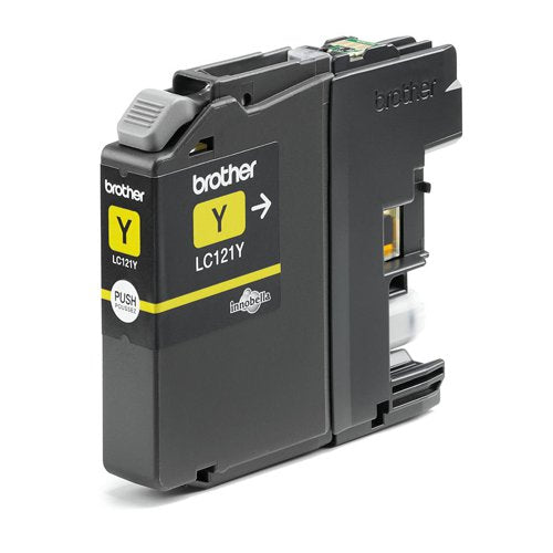 OEM Brother LC121Y Ink Cartridge Yellow 300 Pages 3.9ml