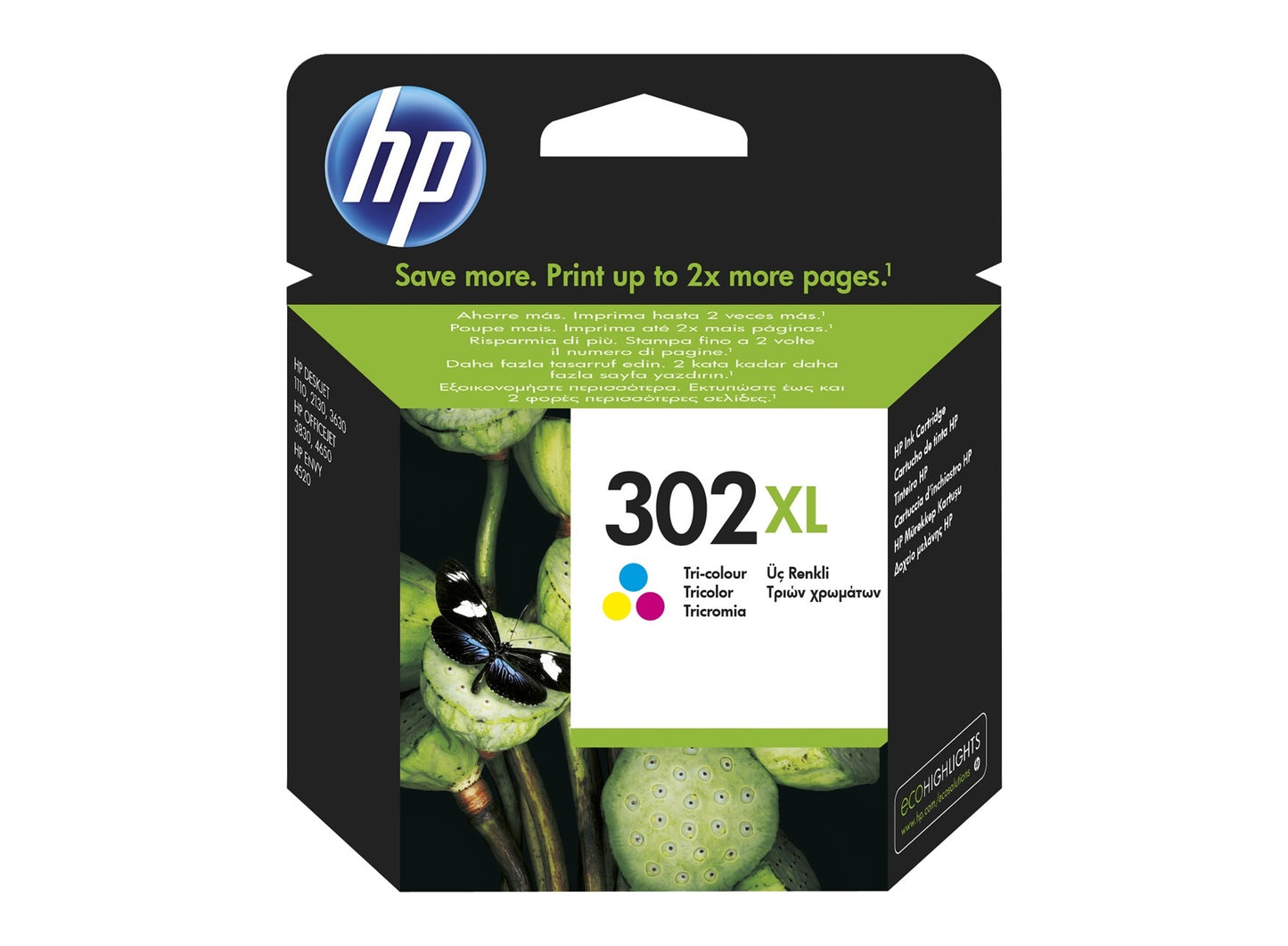 OEM HP 302 Black Original Ink Cartridge F6U66AE