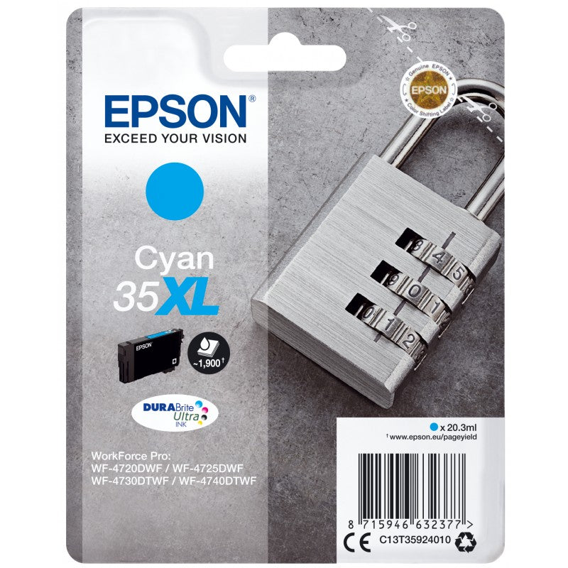 OEM Epson C13T35914010 (35XL) Ink Cartridge Black High Capacity 2.6k Pages 41.2ml