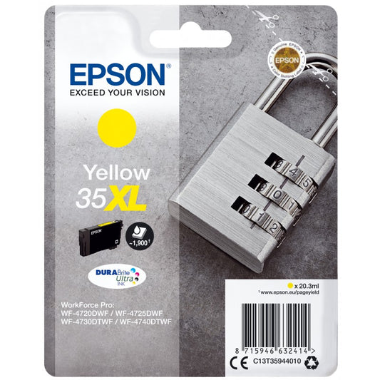 Epson C13T35934010 (35XL) Ink Cartridge Magenta High Capacity 1.9K Pages 20.3ml