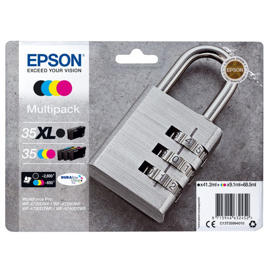 Epson C13T35944010 (35XL) Ink Cartridge Yellow High Capacity 1.9K Pages 20.3ml