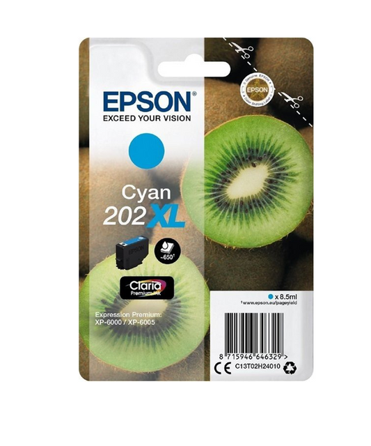 OEM Epson 202XL Black High Capacity Ink Cartridge T02G1