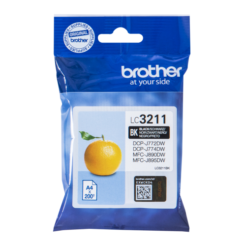 Brother LC3211BK Ink Cartridge Black 200 Pages