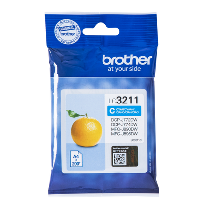 OEM Brother LC3211C Ink Cartridgee Cyan 200 Pages