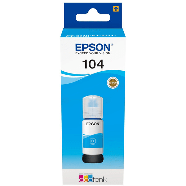 OEM Epson C13T00P140 (104) Ink Bottle Black 4.5k Pages 65ml
