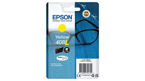 OEM Epson DURABrite Ultra 408L High Capacity Yellow Ink Cartridge C13T09K44010
