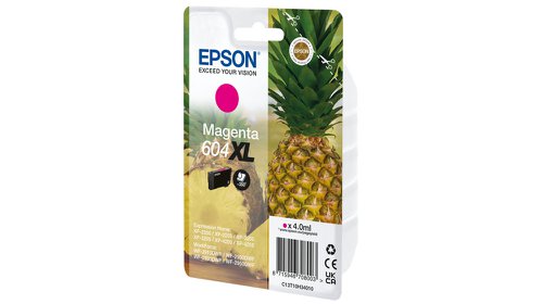 OEM Epson 604XL High Capacity Magenta Original Ink Cartridge C13T10H34010