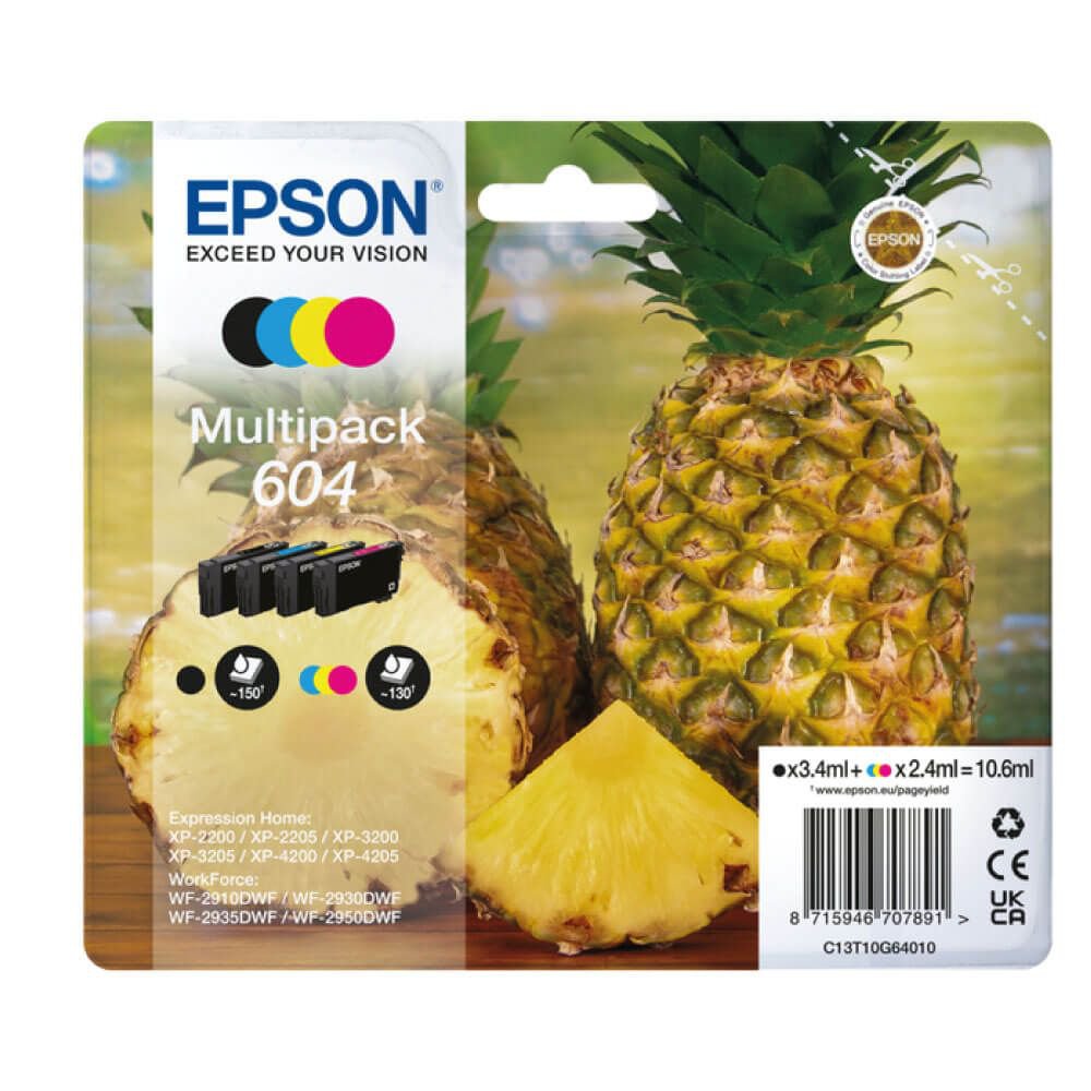 OEM Epson C13T09R44010 503XL Ink Cartridge Yellow High Capacity 470 Pages 6.4ml