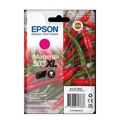 OEM Epson C13T09R34010 503XL Ink Cartridge Magenta High Capacity 470 Pages 6.4ml