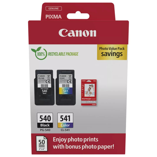 Canon 5225B001 PG-540 Printhead Cartridge Black Pigmented 180 Pages 8ml