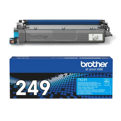 OEM Brother TN249C Extra High Capacity Cyan Toner Cartridge
