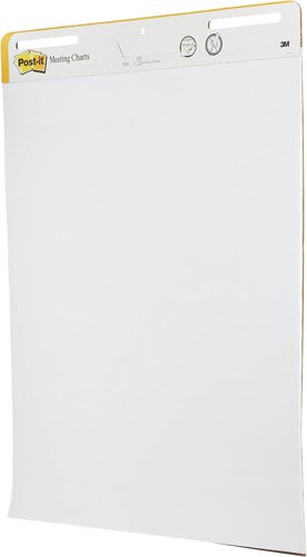 Post-it Super Sticky Self Stick Meeting Chart 559P-3, White, 63.5 cm x 76.2 cm, Promo Pack, 2 + 1 FREE Pads/Pack, 100% PEFC SGSCH-PEFC-COC-110078