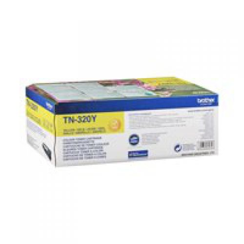 OEM Brother TN-320Y, 321Y Yellow 1500 Pages Original Toner