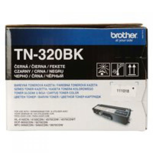 OEM Brother TN-242BK, 320BK, 321BK Black 2500 Pages Original Toner