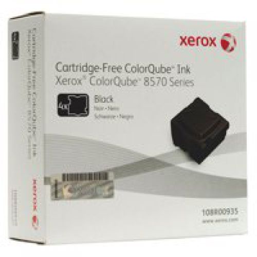 OEM Xerox 108R00935 Original Black Solid Ink Sticks (x4) 8,600 Pages
