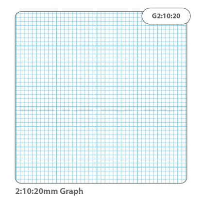 RHINO A4 Graph Paper 500 Leaf, 2:10:20, 1:5:10 Graph Ruling (Pack of 5)
