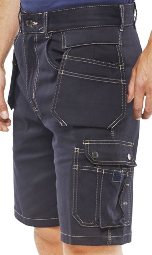 Beeswift Grantham Multi-Purpose Pocket Shorts Navy Blue 30, 32, 36, 38, 40, 42, 44, 46, 48, 34
