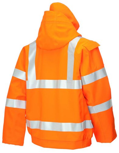 Gore-Tex Foul Weather Bomber Jacket Orange XL