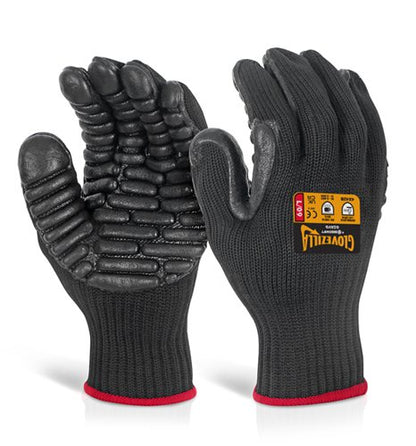 Beeswift B-Safe Glovezilla Anti Vibration Glove Black L (Pair)