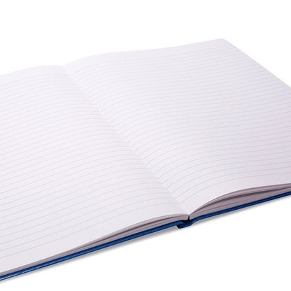 RHINO A5, A4 Hardback Notebook Casebound 192 Pages 8mm Lined (Single)
