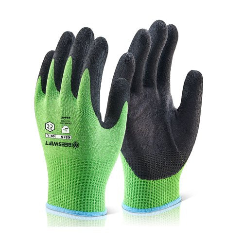 Beeswift Kutstop Micro Foam Nitrile Green Cut Level 5 Green S
