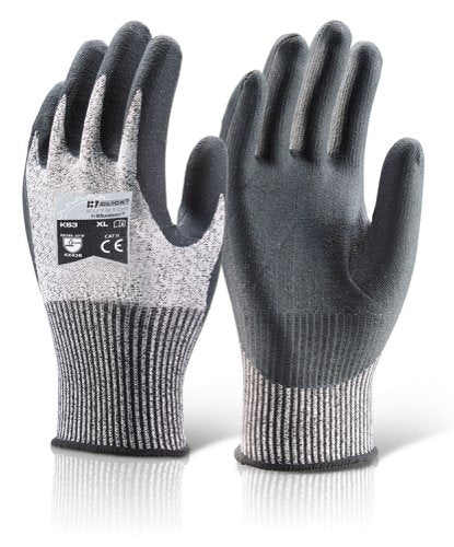 Beeswift Micro Foam Nitrile Cut B Large Black M, XL