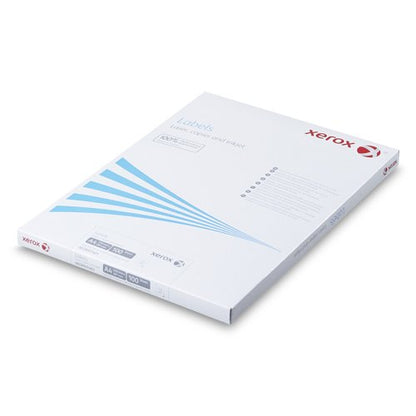 Xerox Monolaser Labels Square Corners Face:FSC4 16Up A4 105X37mm White Permanent Pack 100 003R97407