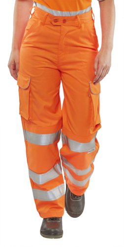 Beeswift Ladies Railspec Trousers Orange 34, 26, 28, 30, 32