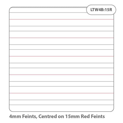 RHINO A4 Learn To Write Book 40 Page, Purple, Narrow-Ruled LTW4B:15R (Pack of 10, 100)