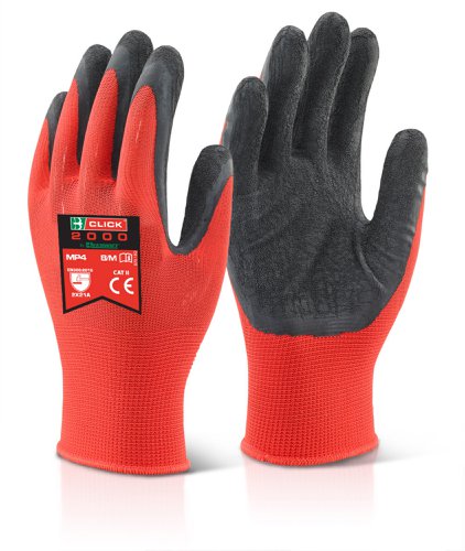 Beeswift Multi Purpose Latex Poly Glove Black M, XL