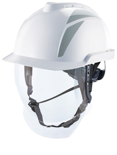 MSA V-Gard 950 Electrician Helmet White Set White, White / Grey, White / Red