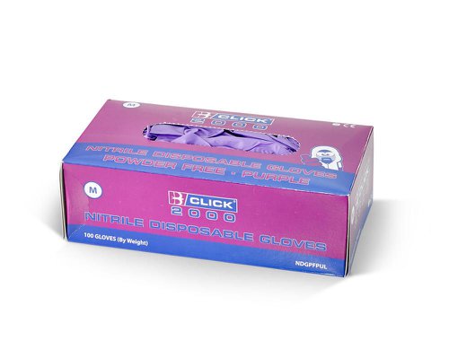 Beeswift Nitrile Disp Glove Powder Free Purp Xl - Pack of 1000